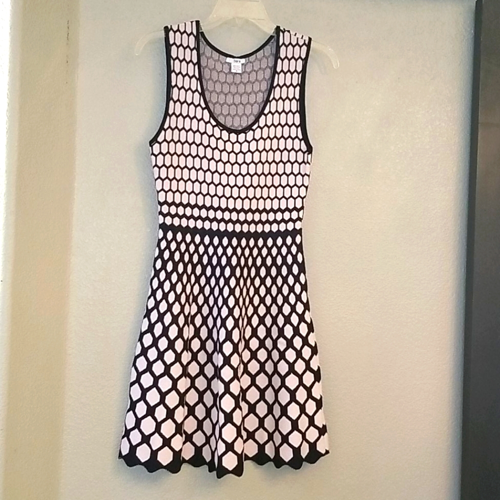 Bar lll Baby pink and black sweater dress